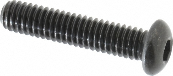 Made in USA 31C150KBC 5/16-18 1-1/2" Length Under Head Hex Socket Drive Button Socket Cap Screw Image