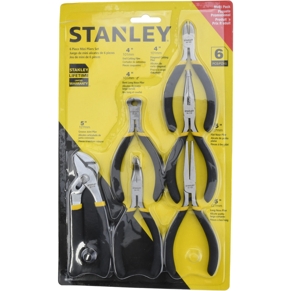 Stanley - Plier Set: 6 Pc, Mini Pliers | MSC Direct