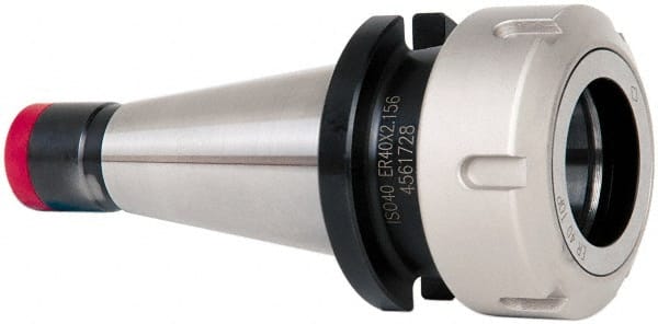 ETM 4548087 Collet Chuck: 0.08 to 1" Capacity, ER Collet, Taper Shank 
