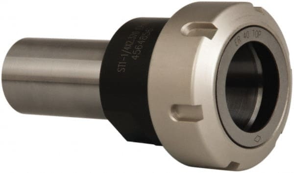 ETM 4501944 Collet Chuck: 0.125 to 1.025" Capacity, ER Collet, Straight Shank 