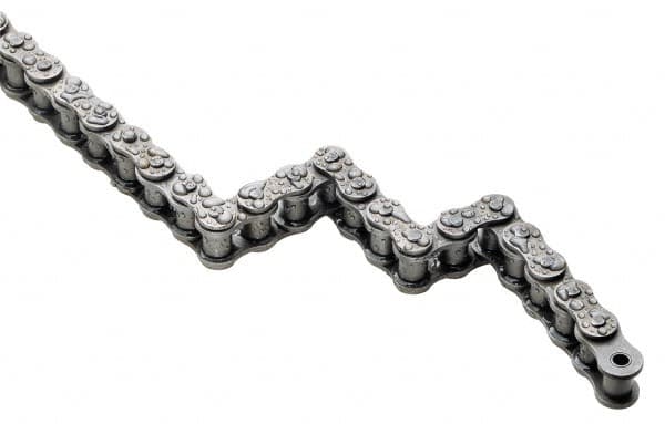 Roller Chain: 1-1/4" Pitch, 100 Trade, 10' Long