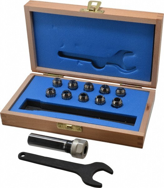 3/4 Inch Shank Diameter, Straight Shank, ER Collet Chuck Set