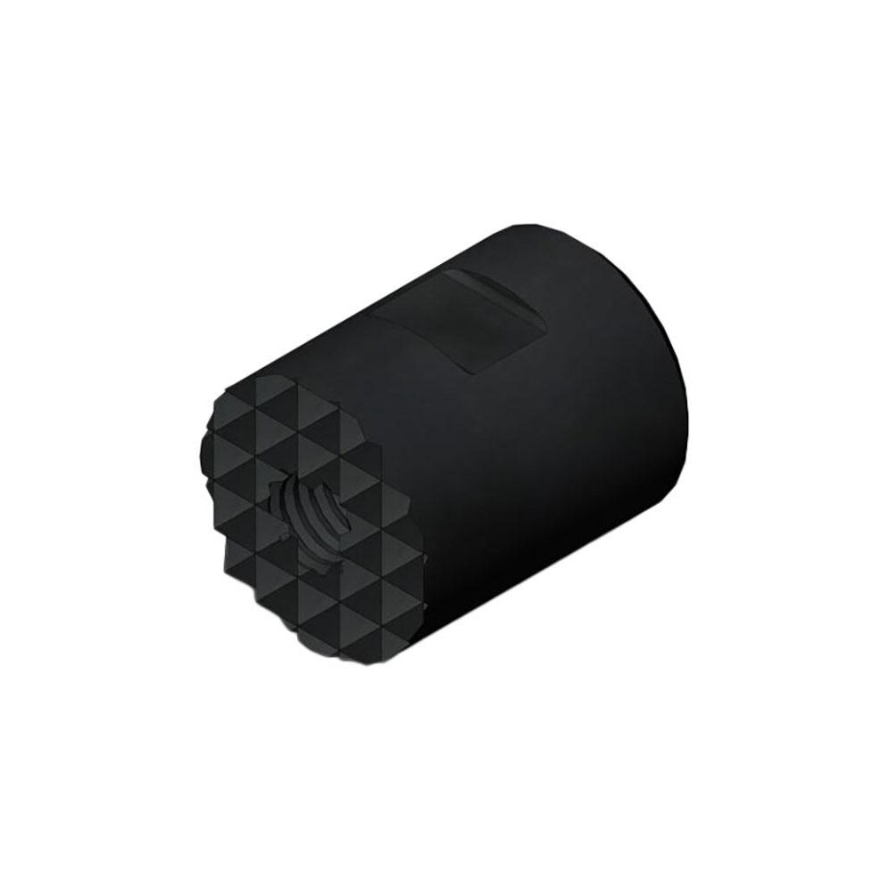 Round Positioning Grippers; Material: High Speed Steel ; Attachment Style: Threaded ; Thread Size: 10-32 ; Finish: Black ; Tooth Pattern: Diamond Serration ; Tooth Grade: Extra Fine