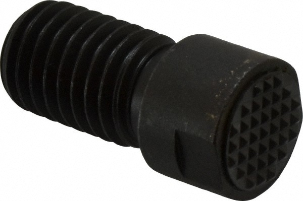 Fairlane AG-0625X1-EF Serrated Tooth, 5/8-11, 1/4" Internal Hex, 1" Shank Length, 1" Thread Length, Black Oxide Finish, Round Head, Adjustable Positioning Gripper 