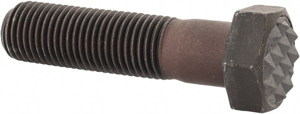 Serrated Tooth, 3/8-24, 1-1/2" Shank Length, 1-1/8" Thread Length, Black Oxide Finish, Hex Head, Adjustable Positioning Gripper