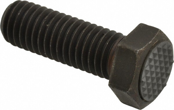 Serrated Tooth, 1/2-13, 1-1/2" Shank Length, 1-1/2" Thread Length, Black Oxide Finish, Hex Head, Adjustable Positioning Gripper