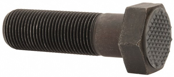 Serrated Tooth, 3/4-16, 2-1/2" Shank Length, 1-3/4" Thread Length, Black Oxide Finish, Hex Head, Adjustable Positioning Gripper