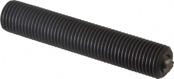 Fairlane TBU-0231X2-S 3/8-24, 2" Thread Length, 3/16" Ball Diam, Serrated Ball Pad Surface, Alloy Steel, Black Oxide, Threaded, Swivel Action Gripper Assemblies 