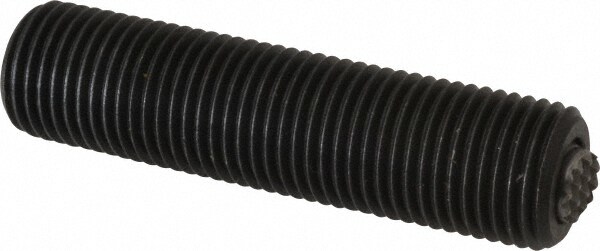 1/2-20, 2" Thread Length, 9/32" Ball Diam, Serrated Ball Pad Surface, Alloy Steel, Black Oxide, Threaded, Swivel Action Gripper Assemblies