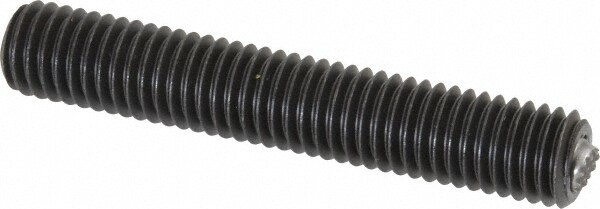 1/2-13, 3" Thread Length, 9/32" Ball Diam, Serrated Ball Pad Surface, Alloy Steel, Black Oxide, Threaded, Swivel Action Gripper Assemblies