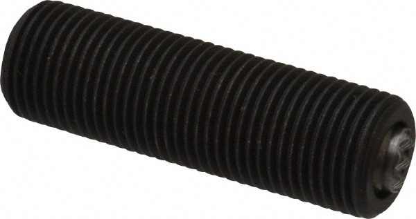 Fairlane TBU-0620X2-S 5/8-18, 2" Thread Length, 3/8" Ball Diam, Serrated Ball Pad Surface, Alloy Steel, Black Oxide, Threaded, Swivel Action Gripper Assemblies Image