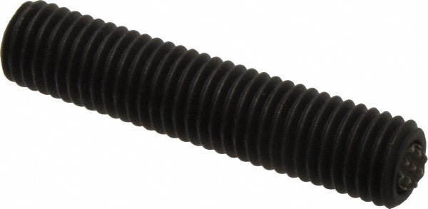 Fairlane TBU-0625X3-S 5/8-11, 3" Thread Length, 3/8" Ball Diam, Serrated Ball Pad Surface, Alloy Steel, Black Oxide, Threaded, Swivel Action Gripper Assemblies 