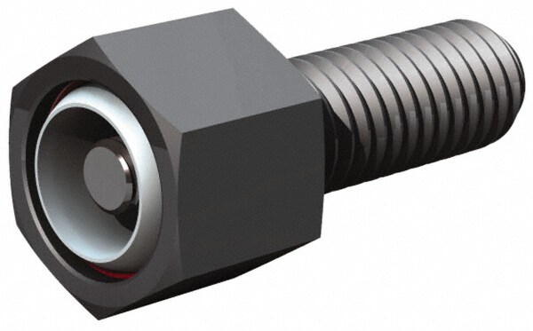 1-8, 2" Thread Length, 1-1/8" Ball Diam, Alloy Steel, Hex Head, Swivel Action Gripper Assemblies