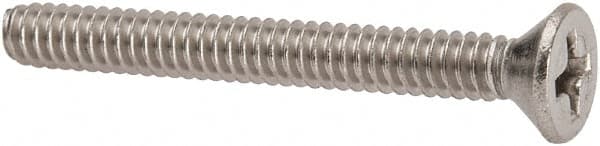 Value Collection W57342PS Machine Screw: #6-32 x 1-1/4", Flat Head, Phillips 