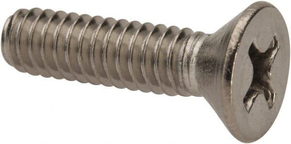 Value Collection W57780PS Machine Screw: 1/4-20 x 1", Flat Head, Phillips 