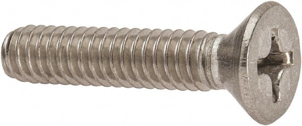 Value Collection W57786PS Machine Screw: 1/4-20 x 1-1/4", Flat Head, Phillips 