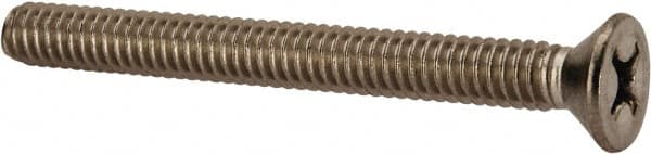 Value Collection W57816PS Machine Screw: 1/4-20 x 2-1/2", Flat Head, Phillips 