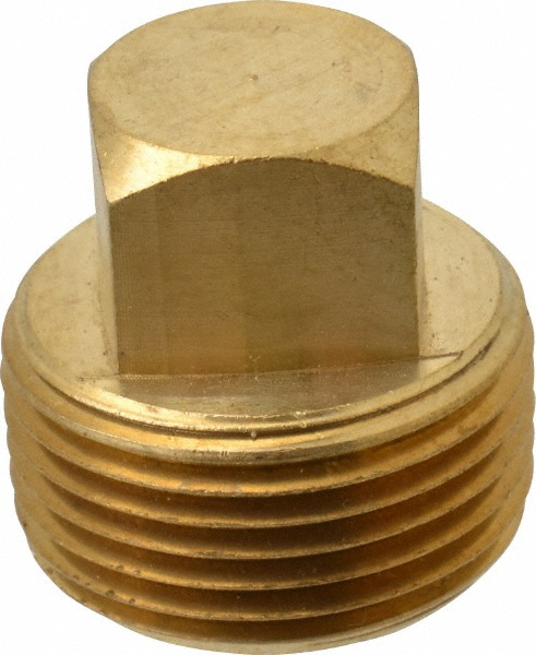 WEATHERHEAD | Danfoss Industrial Pipe Square Head Plug: 3/4 MNPTF - 1200.000 psi, Brass | Part #3151X12