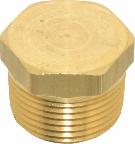 Eaton 3/4 Male Thread, Brass Industrial Pipe Hex Head Plug 09723453