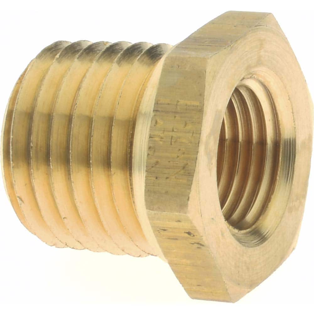 Reducer Bushing 1/2 Inch Male Pipe Thread To 1/8 Inch Female Pipe Thread 1 EA 