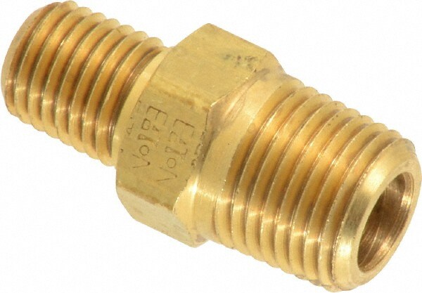 Industrial Pipe Hex Plug: 1/8 x 1/16" Male Thread, MNPTF