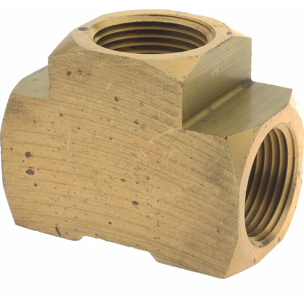 Industrial Pipe Female Tee: 3/4" Female Thread, FNPTF