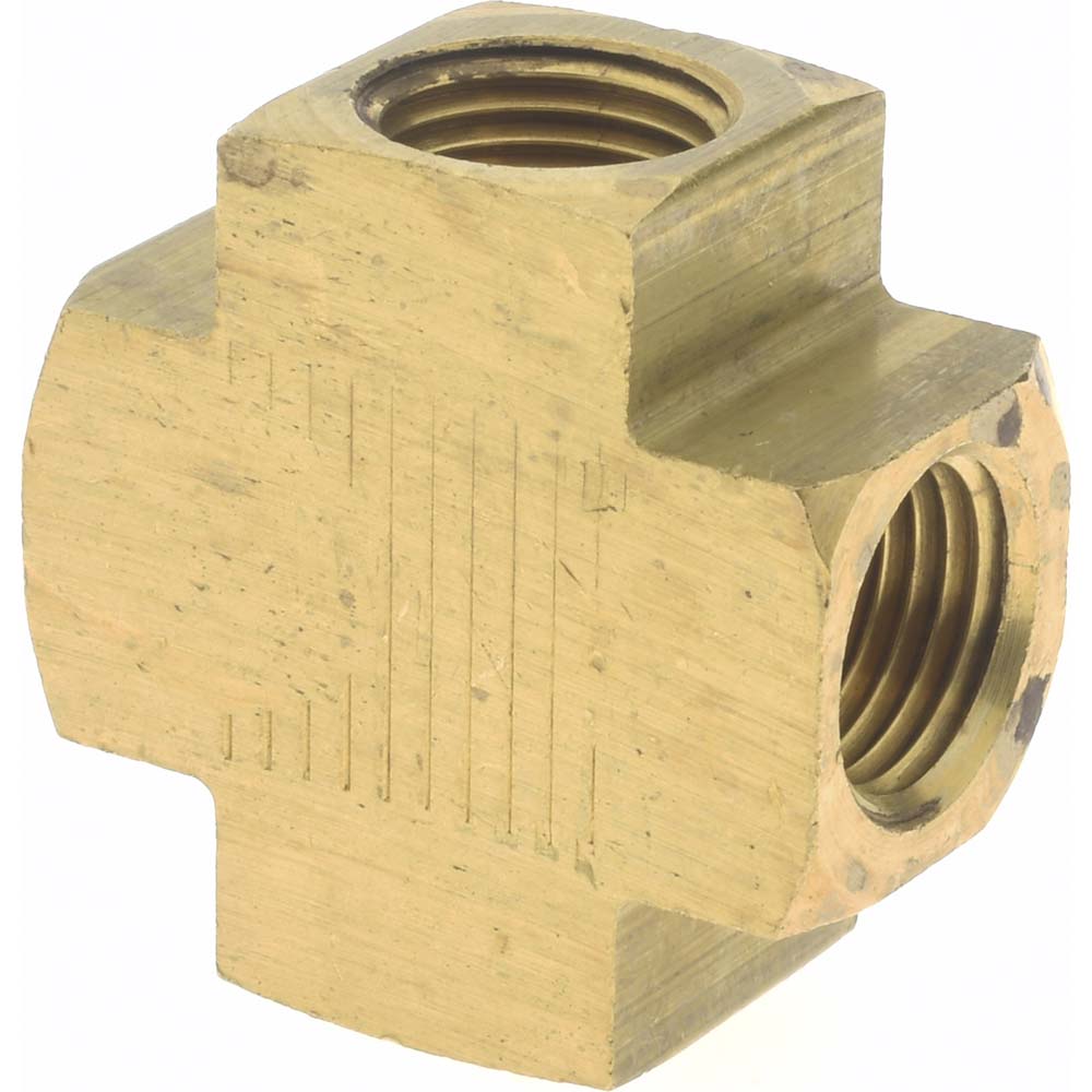 Industrial Pipe Female Cross: 1/8" Female Thread, FNPTF