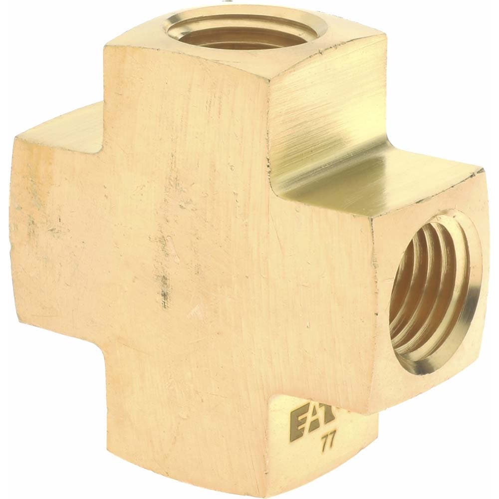 Eaton 3950X4 Industrial Pipe Female Cross: 1/4" Female Thread, FNPTF 