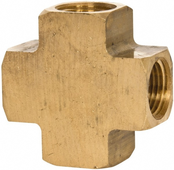 Industrial Pipe Female Cross: 1/2" Female Thread, FNPTF