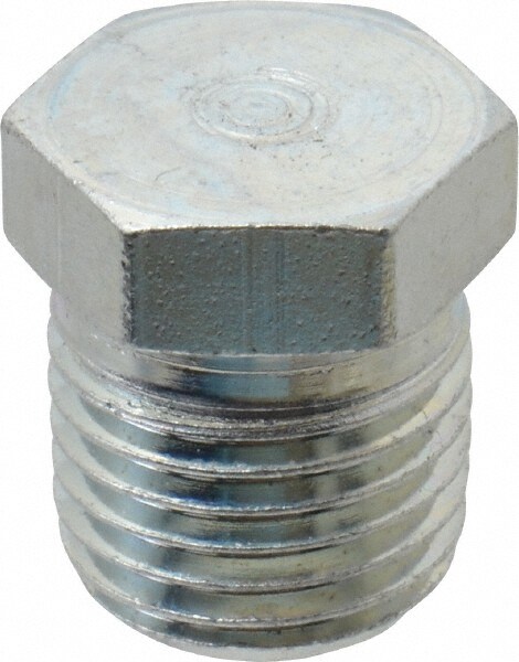 Industrial Pipe Hex Plug: 1/4" Male Thread, MNPT