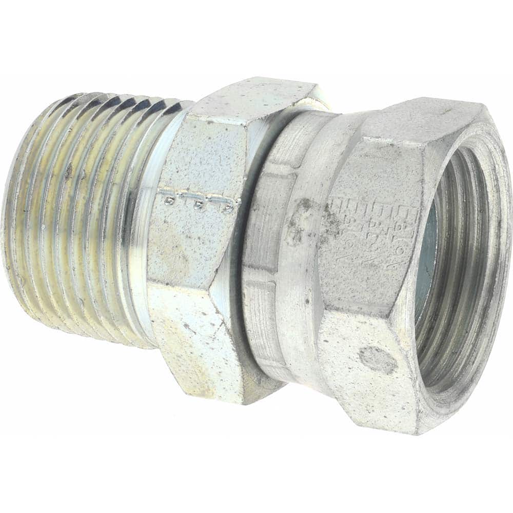 Eaton 2045-16-16S Industrial Pipe Adapter: 1-11-1/2 Female Thread, 1-11-1/2 Male Thread, MNPT x FNPSM 