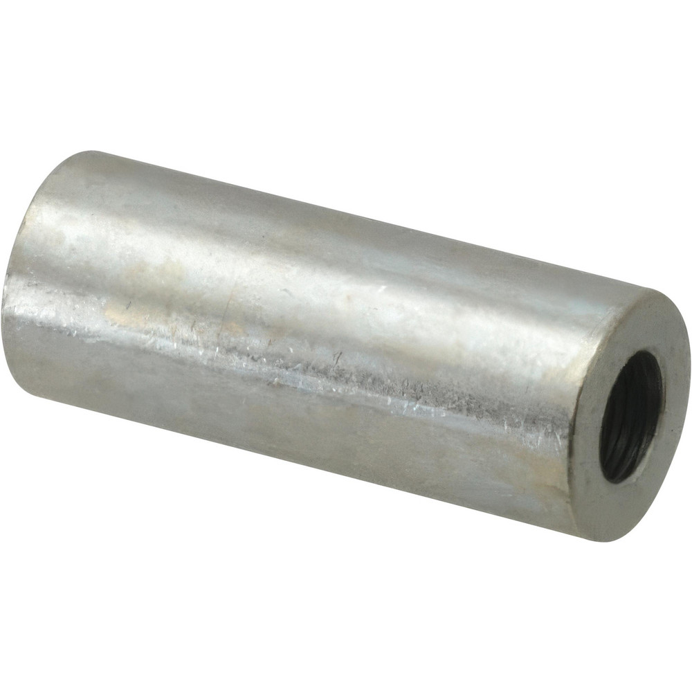 Round Circuit Board Spacer: #10 Screw, 2-1/4" OAL, 0.192" ID, 3/8" OD, Steel - Grade 12L14, Zinc-Plated