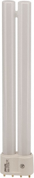 Commercial & Industrial  Fluorescent Lamp: 18.000 W, PLL, 4-Pin - 4100 deg K Color Temp, 1250 Lumens, 82 CRI, 15000 hr Avg Life