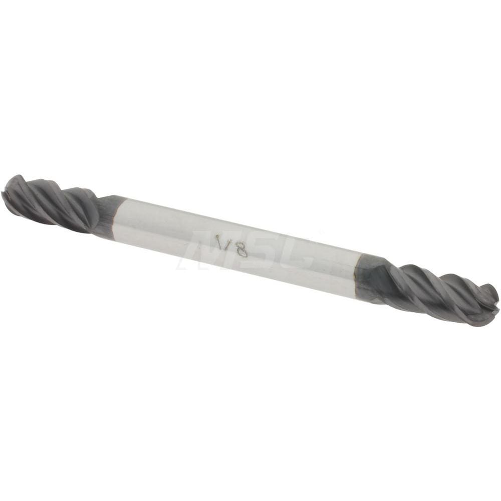 Accupro 12185342 Ball End Mill: 0.125" Dia, 0.25" LOC, 4 Flute, Solid Carbide Image