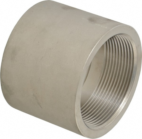 Merit Brass K411-48 Pipe Coupling: 3" Fitting, 304 Stainless Steel 