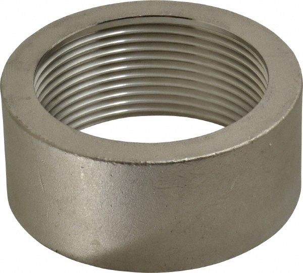 Merit Brass K411H-40 Pipe Half Coupling: 2-1/2" Fitting, 304 Stainless Steel Image