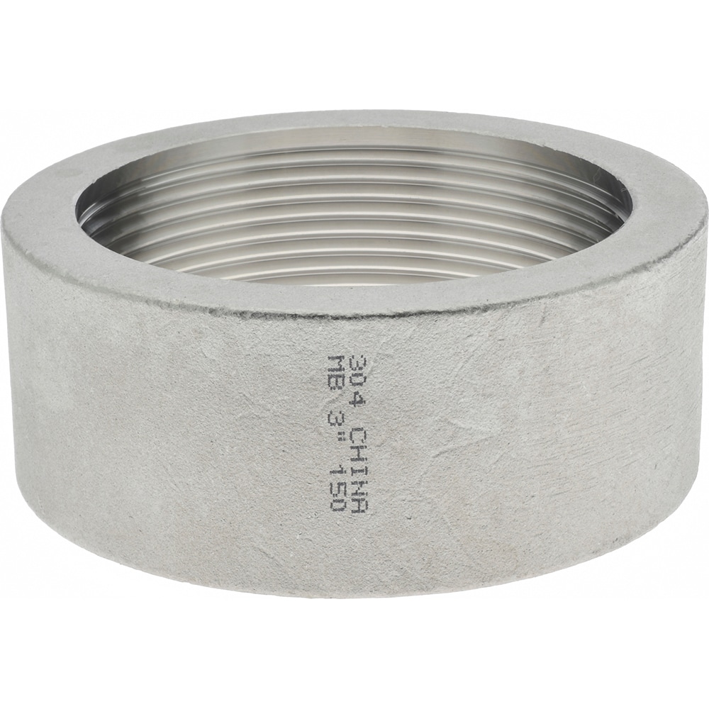 Merit Brass K411H-48 Pipe Half Coupling: 3" Fitting, 304 Stainless Steel Image