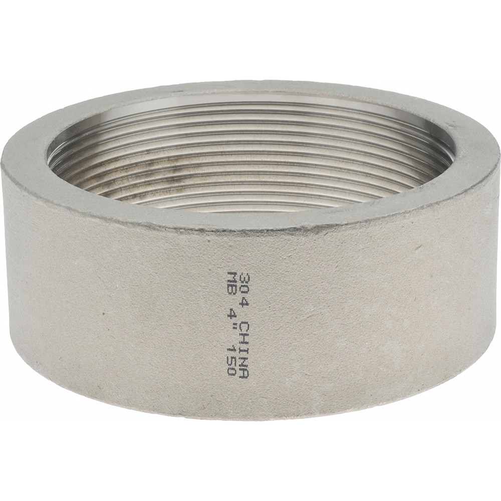 Merit Brass K411H-64 Pipe Half Coupling: 4" Fitting, 304 Stainless Steel Image