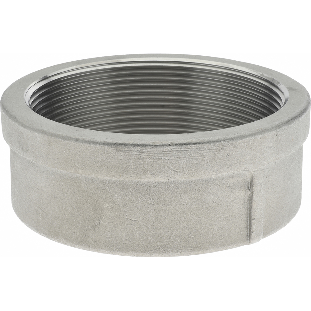 Merit Brass Pipe End Cap 4" Fitting, 304 Stainless Steel MSC Direct