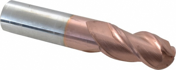 Accupro 12184410 Ball End Mill: 0.75" Dia, 1.5" LOC, 3 Flute, Solid Carbide Image