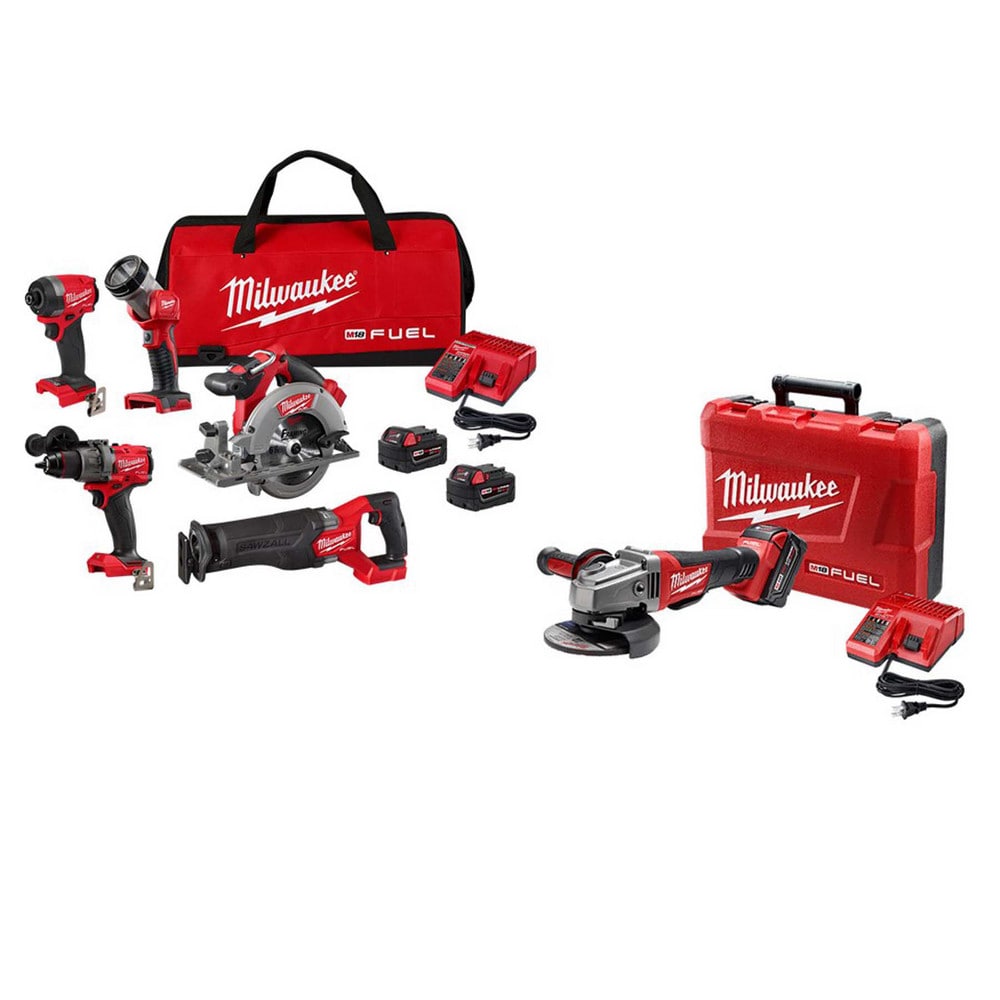 Cordless Tool Combination Kits; Kit Type: 18 Volt Cordless Tool Combination; Hammer Drill; Impact Driver; Circular Saw; Worklight; Reciprocating Saw ; Voltage: 18.00 ; Batteries Included: Yes ; Battery Chemistry: Lithium-ion ; Battery Series: M18