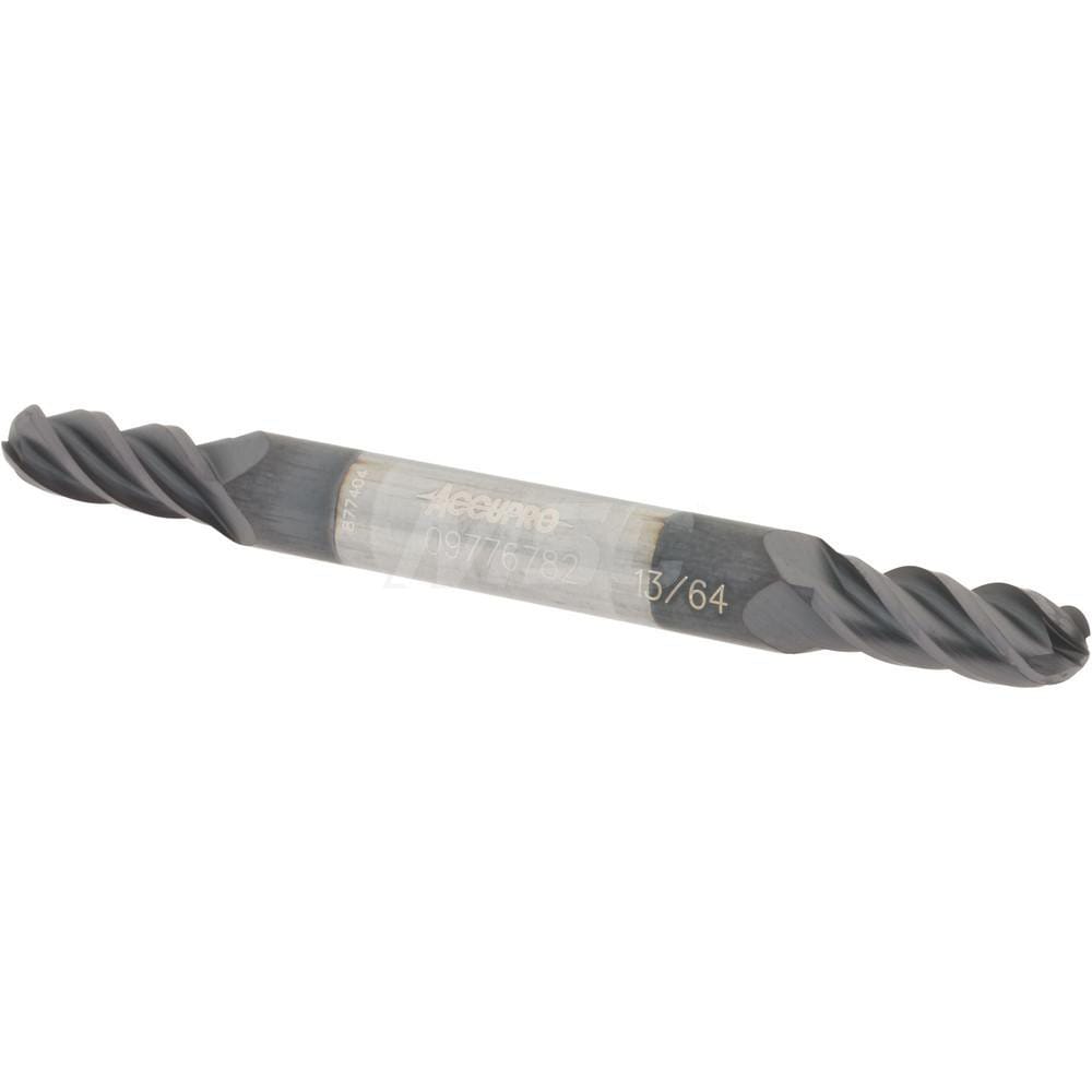 Accupro 12185360 Ball End Mill: 0.2031" Dia, 0.5" LOC, 4 Flute, Solid Carbide Image