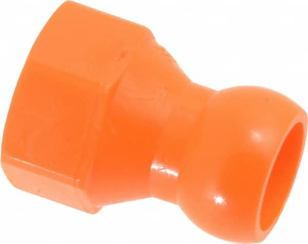 Loc-Line Coolant Hose Component Acetal Copolymer 1/4 SAE 7/16-20 Thread Flare Nut Adapter Pack of 20 1/4 Hose ID