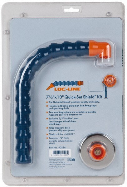 Base & Shield: Polycarbonate, 7-1/2" Wide, 10" Long, 1/8" Thick