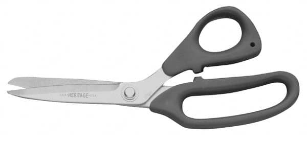 Shears: 9-1/2" OAL, 3-3/4" LOC, Stainless Steel Blades