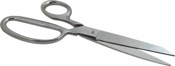 Scissors & Shears: 8-1/2" OAL, 3-1/2" LOC, Chrome-Plated Blades