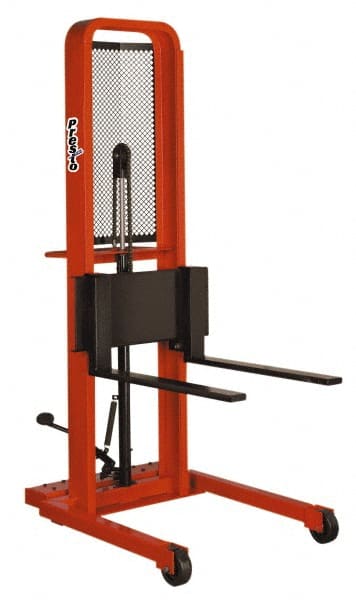 Presto Lifts M-252 1,000 Lb Capacity, 52" Lift Height, Adjustable Forks Base - Non-Straddle Manually Operated Lift 