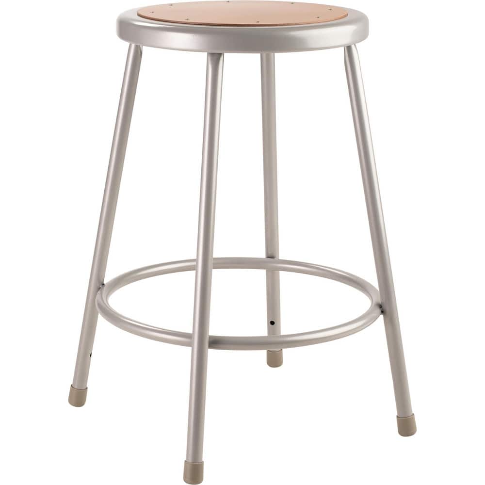 NATIONAL PUBLIC SEATING 6224 24 Inch High, Stationary Fixed Height Stool 