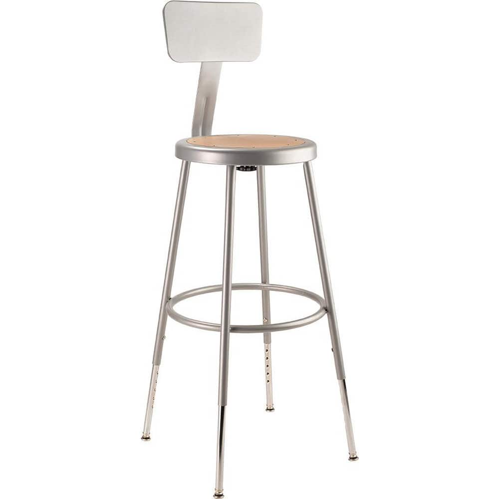 NATIONAL PUBLIC SEATING 6224HB 24 to 32 Inch High, Stationary Adjustable Height Stool 