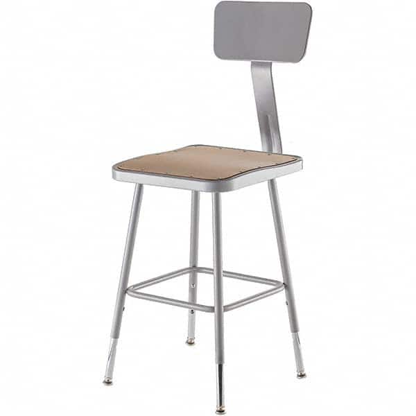 NATIONAL PUBLIC SEATING 6318HB 18 to 26 Inch High, Stationary Adjustable Height Stool 